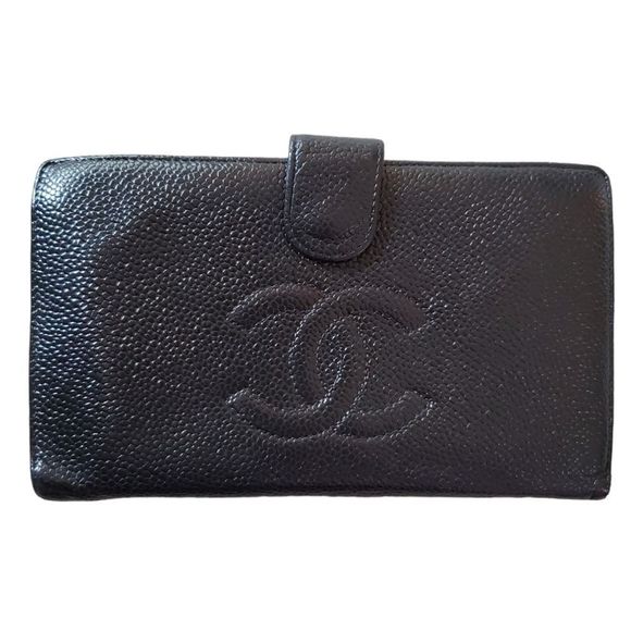 CHANEL Black Leather Wallet - Picture 1 of 17